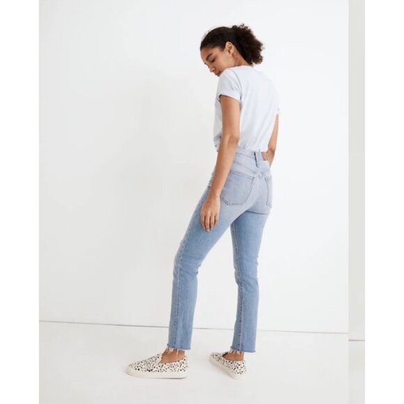 Madewell the Perfect Vintage Mom Jeans Petite Distressed High-Rise Stretch Denim - Picture 2 of 12
